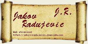Jakov Radujević vizit kartica